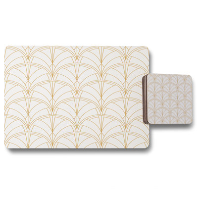 Hickox Wood Geometric Placemat