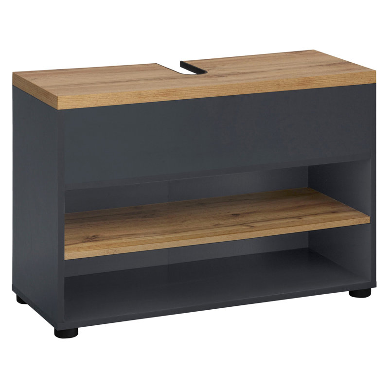 Nicayla 57cm Kitchen Pantry, Anthr/Oak