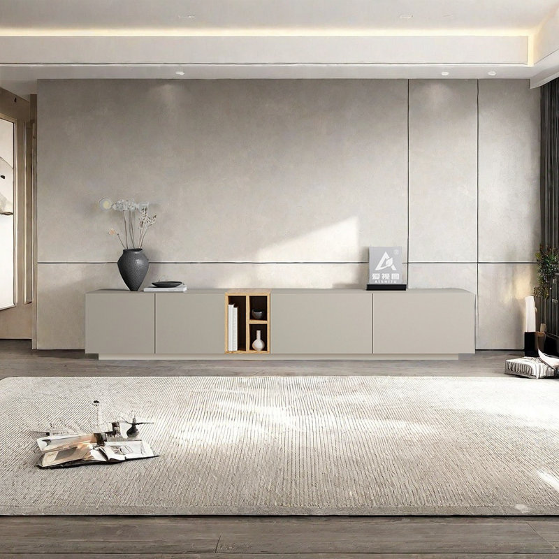 Quenemo, Ivory White, 94.48"W x 17.71"H x 15.74"D