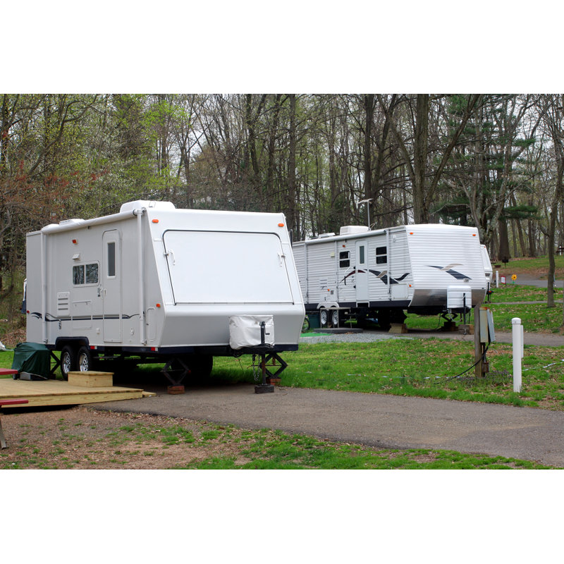 RV's Ready For The Weekend by 2windspa - No Frame Print on Canvas, 51cm H x 76cm W