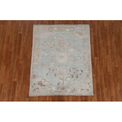 Vegetable Dye Art Deco Oriental Area Rug 4x5