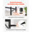 Marble Console Table Modern Narrow Long Console Table With Power Outlet