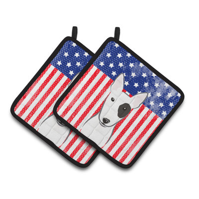 Cuisinier poignée à terriers de caroline et bull American Flag