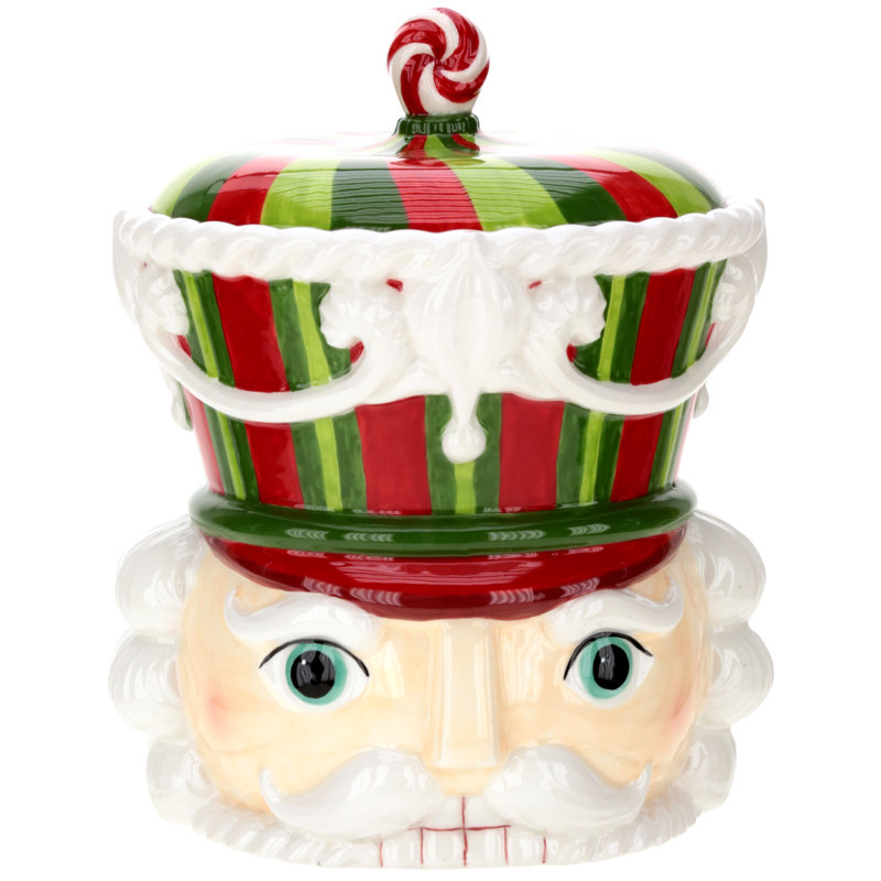 Pot à casse-noisette, vert rouge - 10 pouces