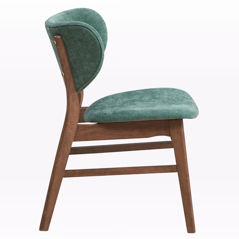 Ensemble de 2 chaises d'appoint Indrit Green, Vert
