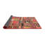 Tapis contemporain orange / rouge / noir-1504351316