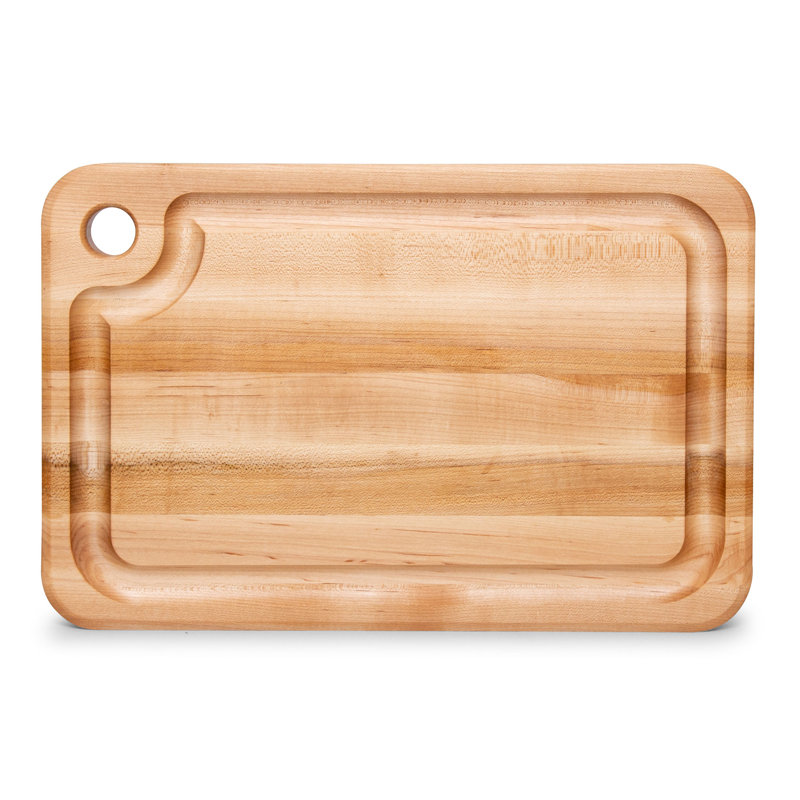 Maple Wood Reversible Cutting Board with Juice Groove