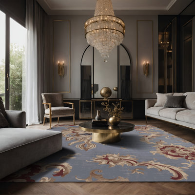 Tapis rose soyeux et moelleux