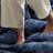 Klein Blue High-Back Sofa