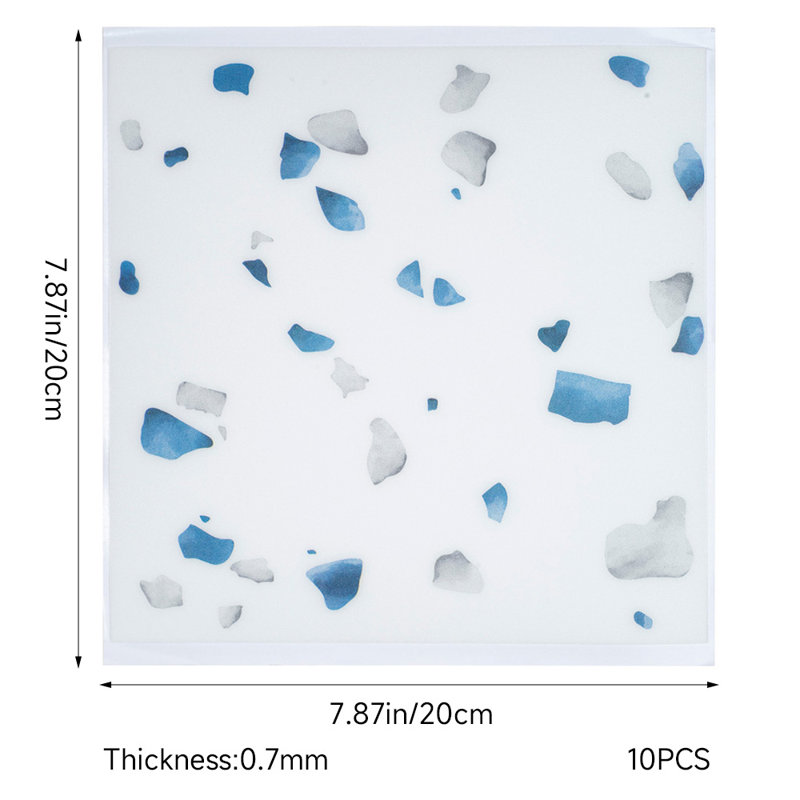 Demetric 20 x 20cm PVC Singular Tile in White