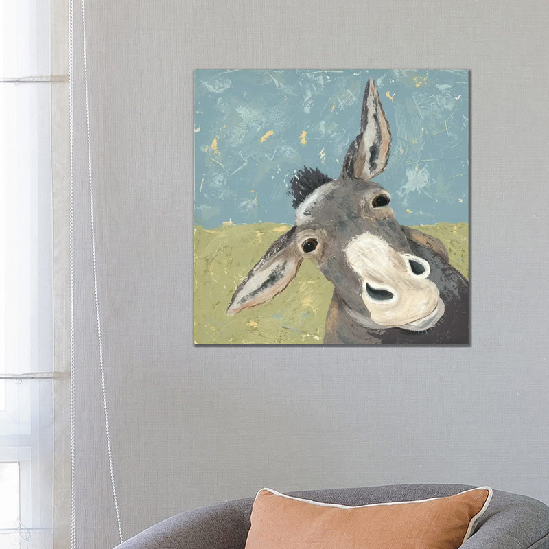 Farm Life-Mule by Jade Reynolds - Wrapped Canvas Print, 66.04 cm H x 66.04 cm W x 1.91 cm D