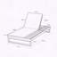 Chaise longue en teck et bois d'acacia-539979734