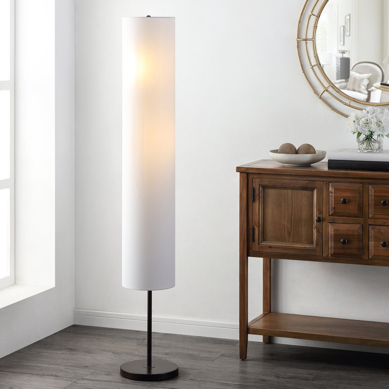 Jard 60'' Black Column Floor Lamp