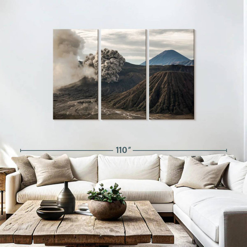 Alvord Volcanic Eruption, 48" H x 74" W