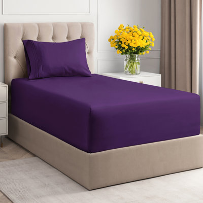 Extra Deep Pocket Sheet Set, Cooling & Breathable Bed Sheets, Soft Hotel Luxury Bedding, Fits 18–24 Inch Mattress