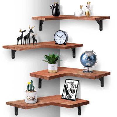 Gilbertown 4 Piece Corner Floating Shelf
