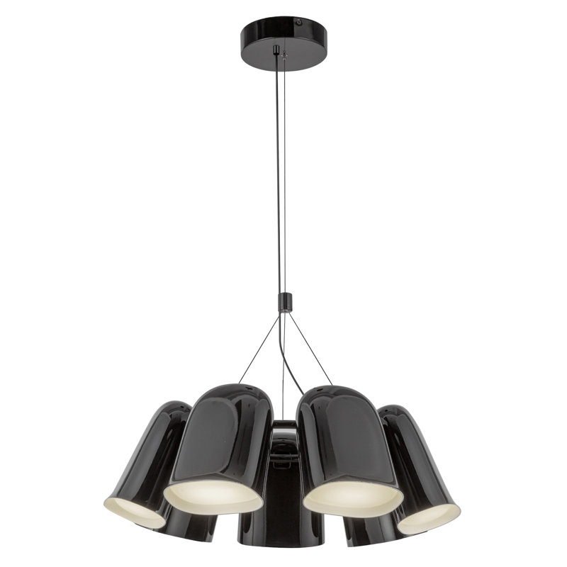 Lustre 20 po Bell, Noir lustré, Noir