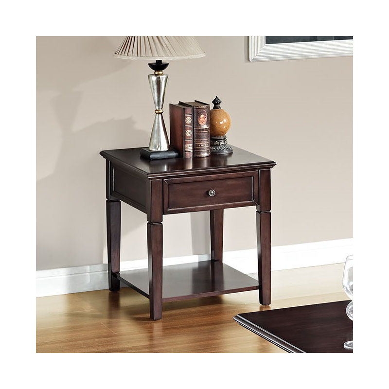 Table de bout avec rangement Malachi
