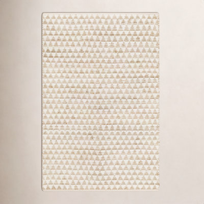 Addy Hand-Woven Brown Geometric Jute Rug