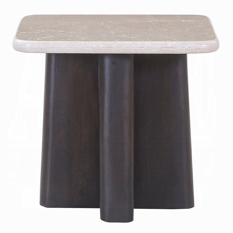 Table de bout Jacory avec plateau en marbre Bottocino