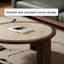 Ensemble de tables basses rondes en noyer-637793461