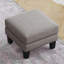 Repose-pieds en tissu avec sièges confortables, multiples fonctions de rangement, design classique et coins confortables pour toute pièce
