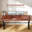 Bureau d'ordinateur spacieux avec cadre en acier en forme de X, bureau d'ordinateur 71 po