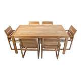 Venice 7 - Piece Solid Wood Dining Set