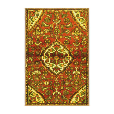 Tapis lavables à la machine Traditional 4370 - jaune