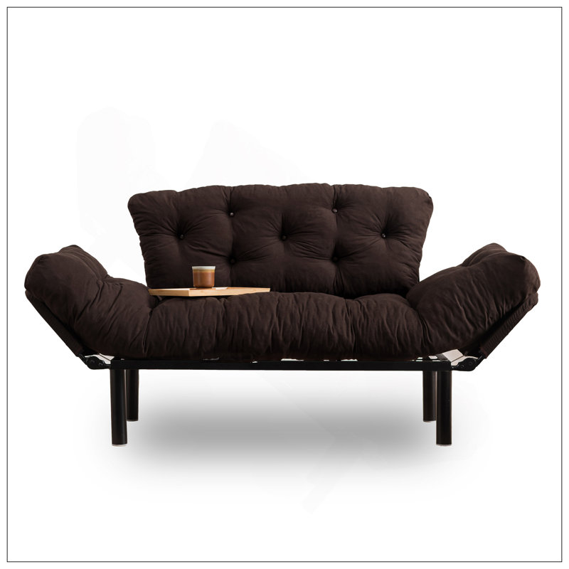 Causeuse à accoudoirs ajustable et moderne Nitta, Brown