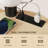 3-Tier Round Side Table with Charging Station