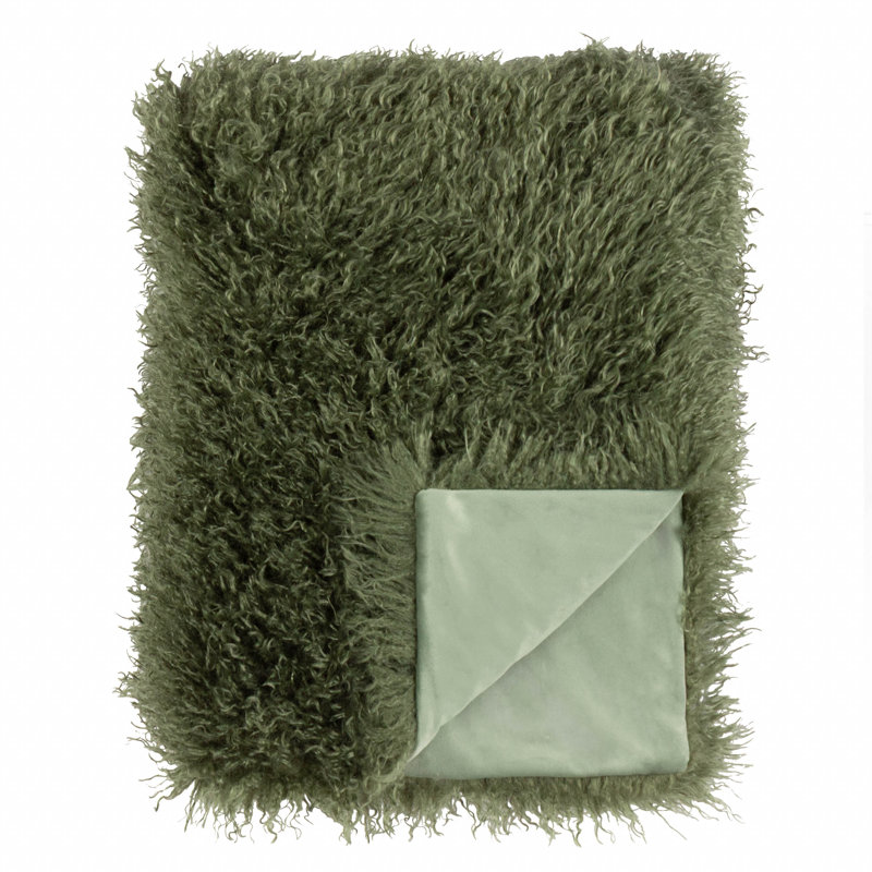 Furn Rowan Throw, Green