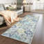 Rectangle Floral Washable Area Rug-682491582-682491583