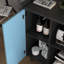 Buffet moderne avec buffet, porte, 2 tiroirs et 2 rangements ouverts-875869363