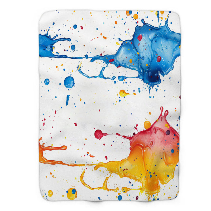Color Burst - couverture 1 pièce, Grand lit