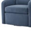 Fauteuil pivotant bleu Edie-2018366165