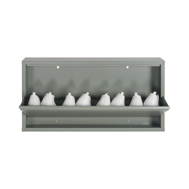 Billy 3 Pair Flip Down Shoe Storage, Grey