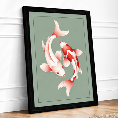 Koi Harmony Modern - Framed Print