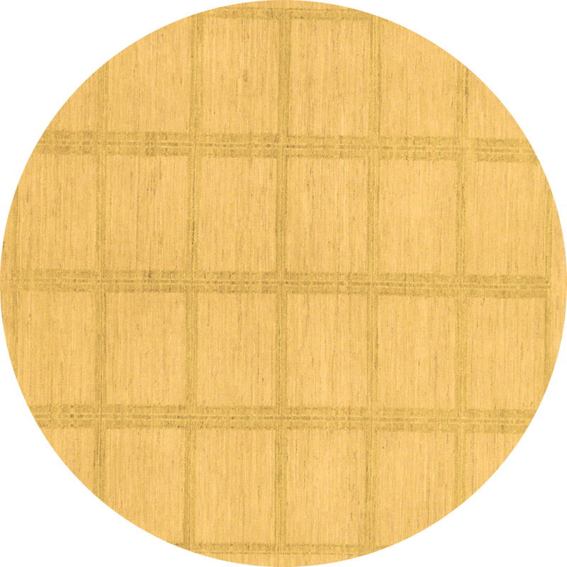 Limann Plaid Indoor Rug, Round 5'