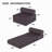 Folding Sofa Bed, 4 in 1 Convertible Sleeper Chair with High-Density Foam-1342977479