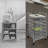 Rolling Storage Cabinet With Drawers-1206046758