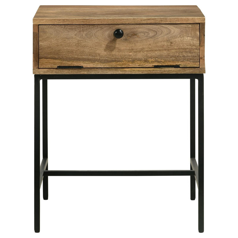 Orrey Honey Brown Rectangular 1-Drawer End Table