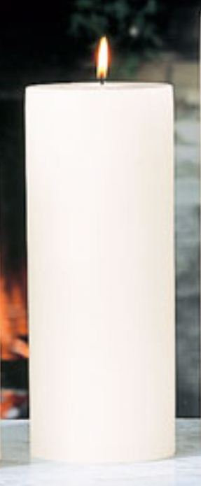 Unscented Pillar Candle, 4" x 8"