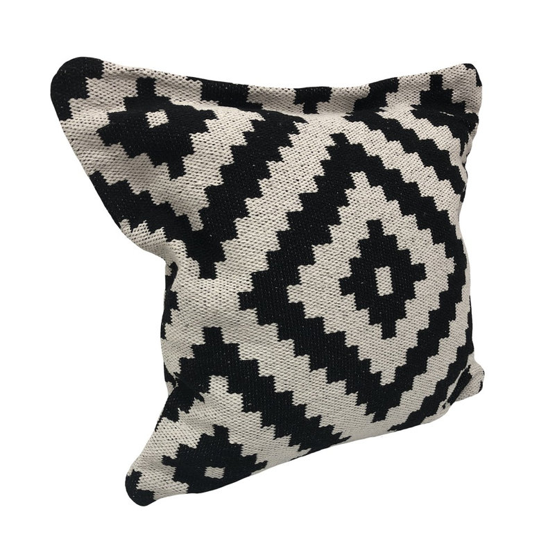 Coussin décoratif géométrique 24 po, Polyester