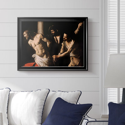 The Flagellation of Christ (Rouen Version)-Caravaggio-Framed Gallery Wrapped Canvas-c. 1607