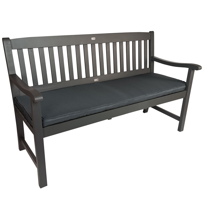 Garden Bench Cushion, 180cm x 48cm x 5cm, Anthracite