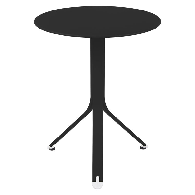 Resto Outdoor Round Side Table, Liquorice
