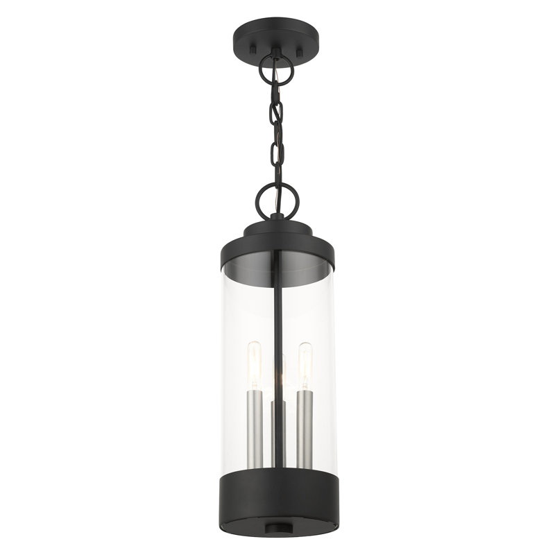 Binghamton 3 - Light Outdoor Hanging Lantern, Textured Black