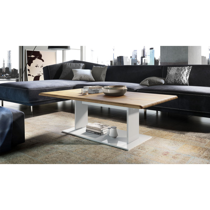 Akamu Trestle Coffee Table, Oak Nature