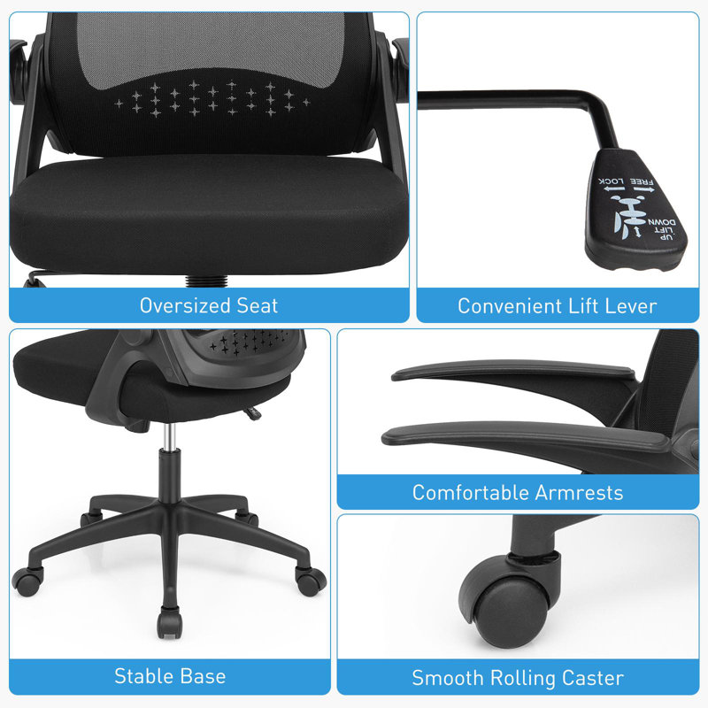 Inbox Zero Izy Mesh Task Chair, Black